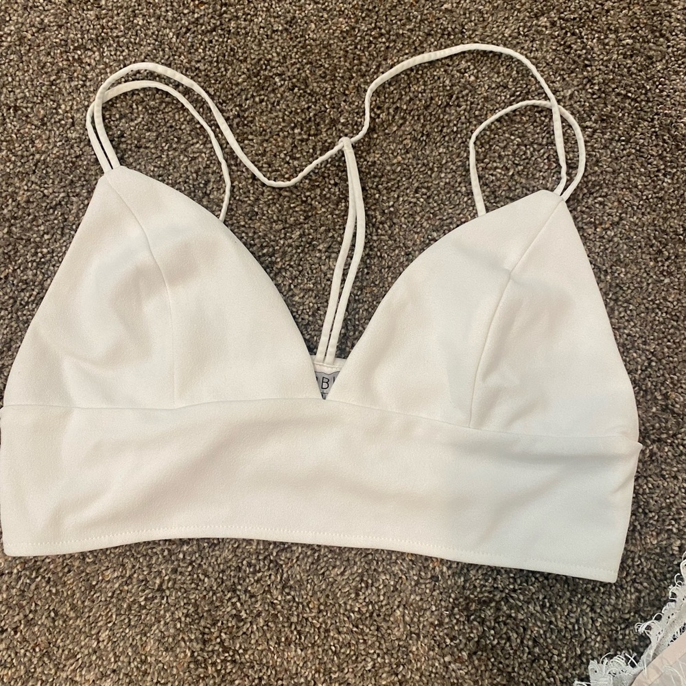 White crop top